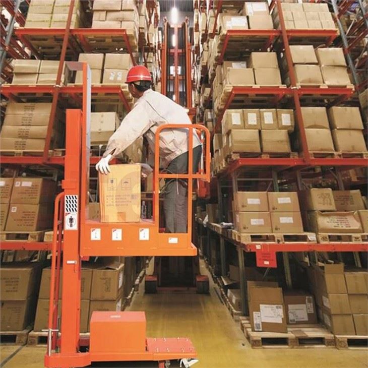 200Kgs Semi Electric Aaerial Order Picker Full Electric Stacker