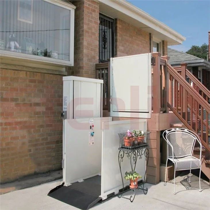 Hydraulische verticale rolstoellift