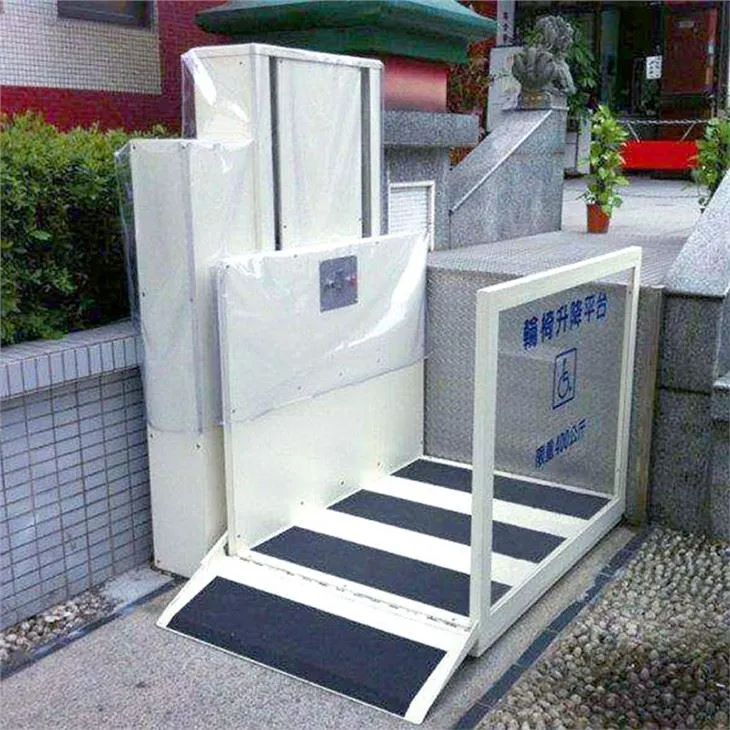 Elektrische lift lift voor veranda