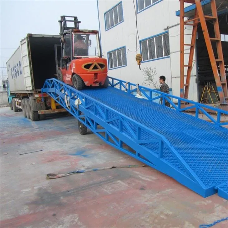 Mobile Dock Ramp For Container Goods Loading