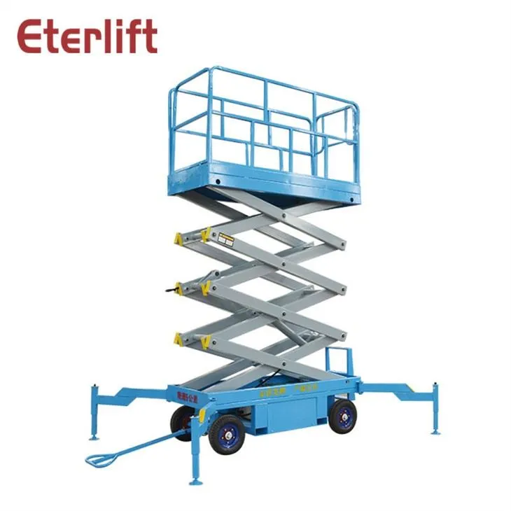 Semi-elektrisch hydraulisch schaarliftplatform