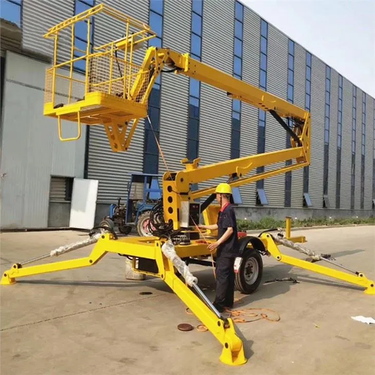 Getrokken elektrische knikarmhoogwerker