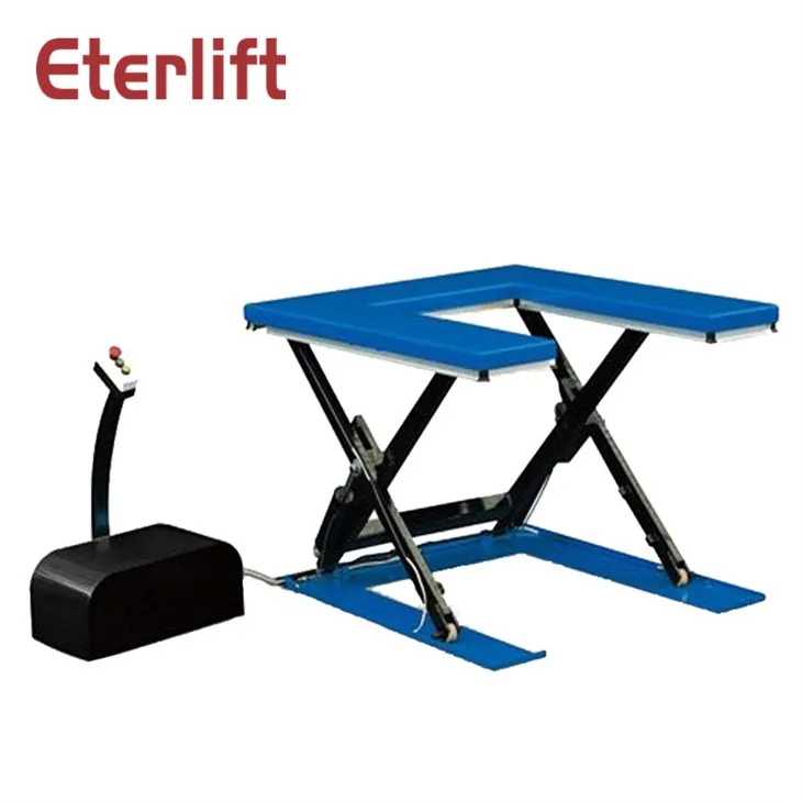 Dubbele schaar stationaire heftafel 4000 kg