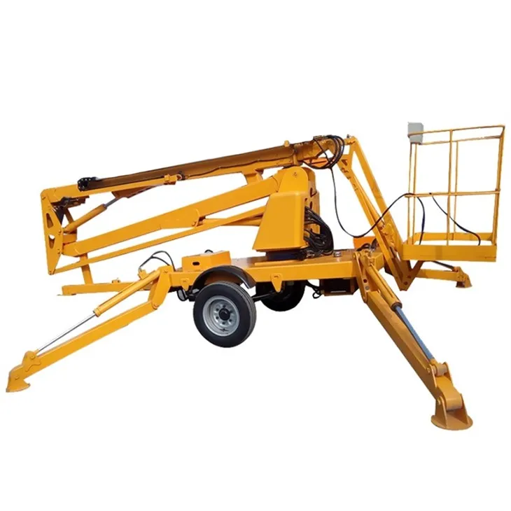 Aanhangwagen met sleepbare gieklift