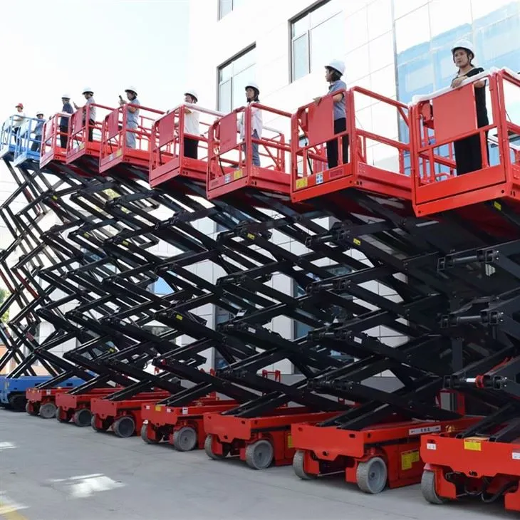 Batterij aangedreven mobiele lifttafels