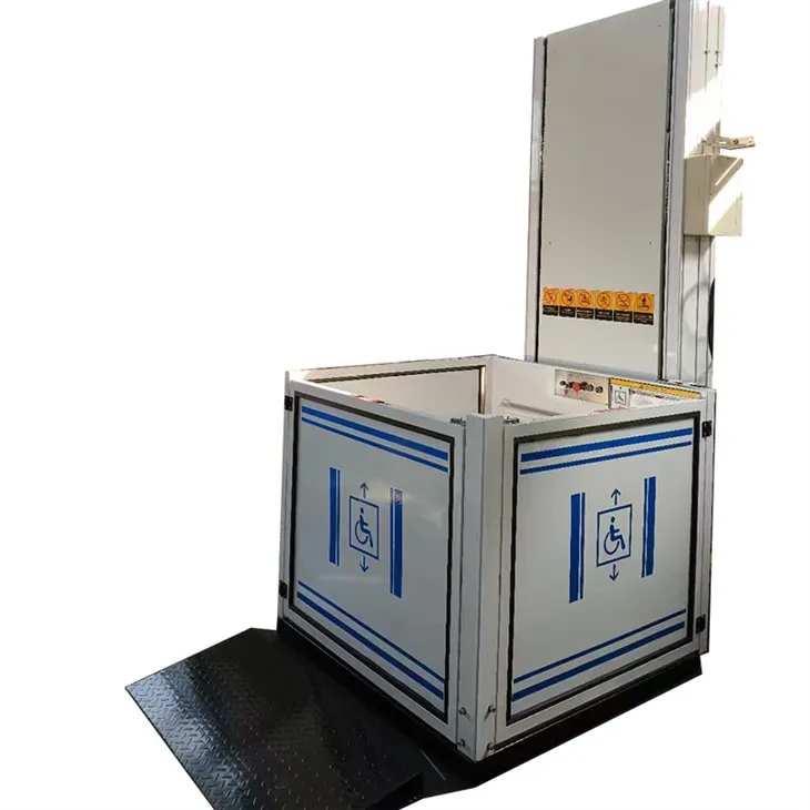 Commerciële verticale rolstoellift