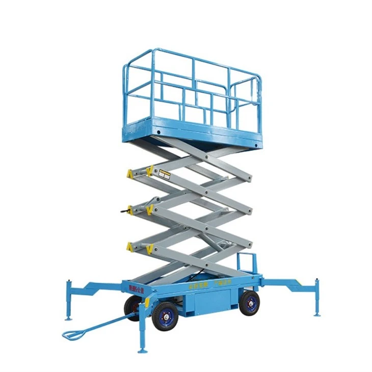 Scissor lift with outriggers